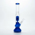 Dual Color Tree Perc Bubble Base Glass Water Pipe - Bongsbong