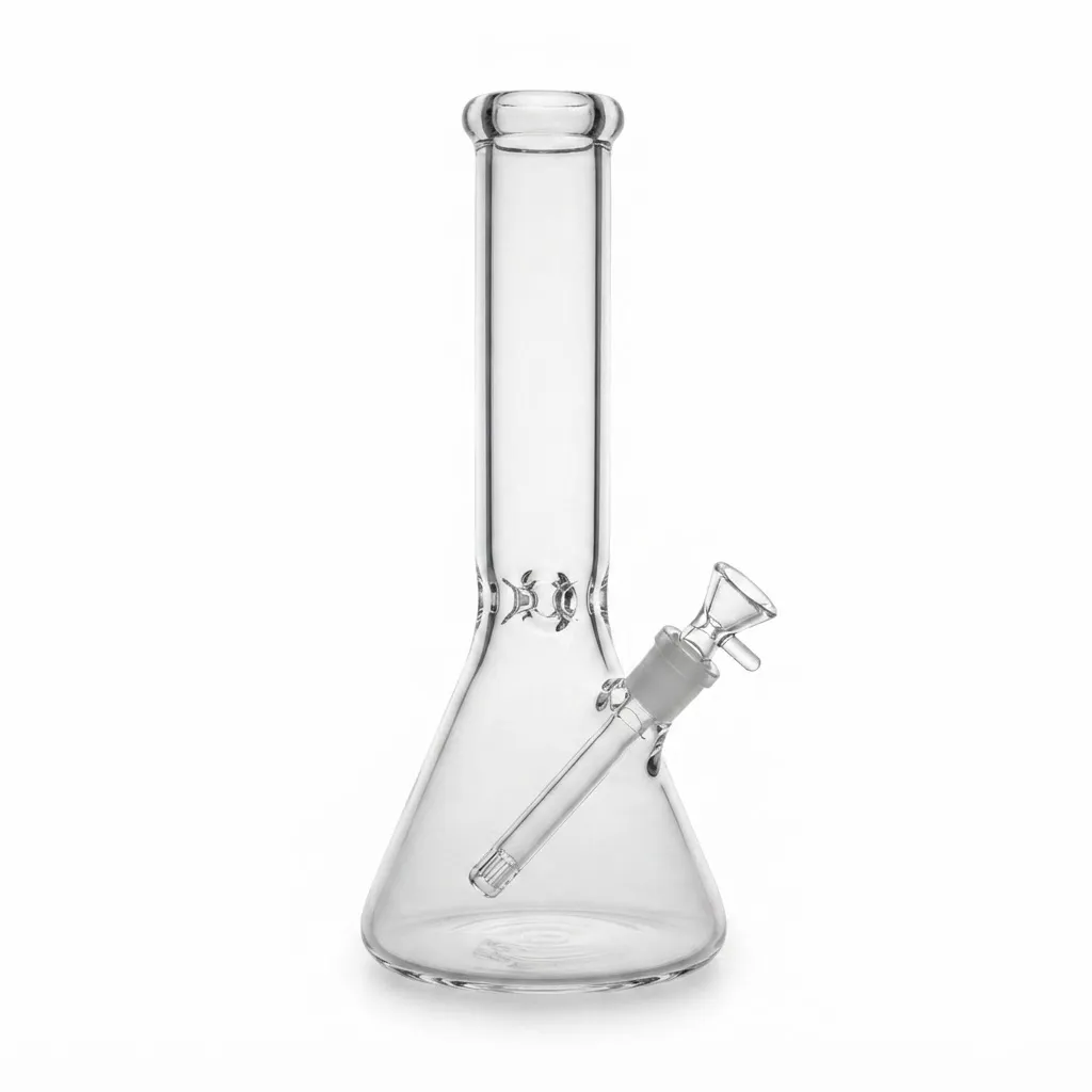 Clear Classic Beaker Base Glass Bong | Thick Water Pipe - Bongsbong